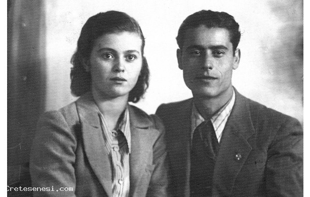 1943, Sabato 23 Ottobre - Foto ricordo del matrimonio di Gesuina e Marino