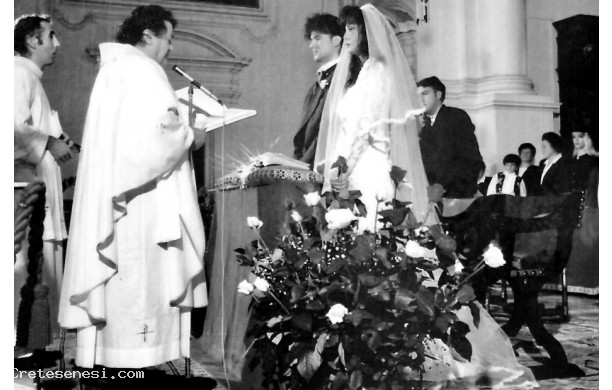 1994, Sabato 1 Ottobre - Michela e Claudio si sposano a Monte Oliveto Maggiore
